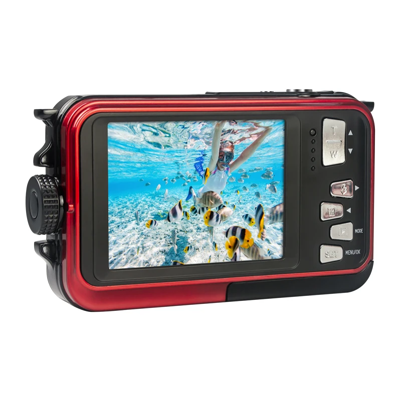 AGFA WP8000 COMPACT CAMERA 24MP RED
