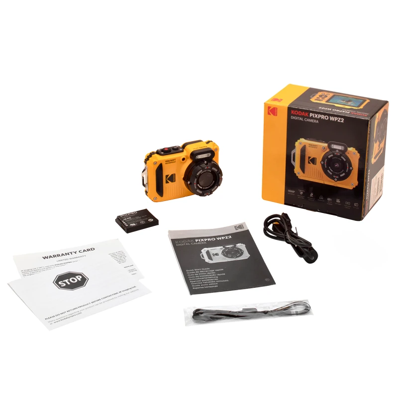 KODAK WP-Z2 COMPACT CAMERA YELLOW