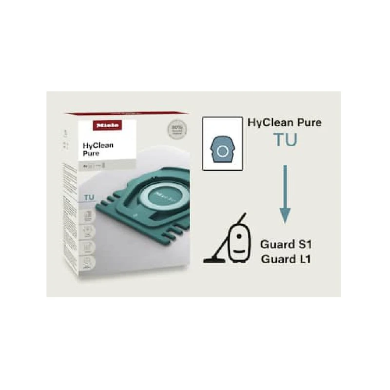 MIELE 12557060 HYCLEAN PURE TU 4БР ТОРБИ ЗА GUARD L1/S1