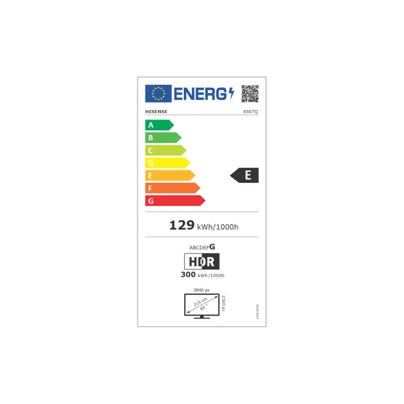 HISENSE 85E7Q UHD QLED SMART TV