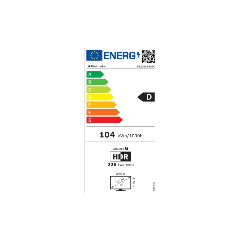LG 86QNED85A3C QNED SMART TV