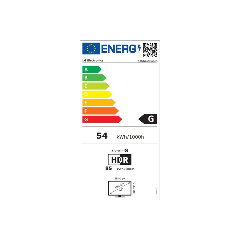 LG 43QNED80A3A QNED SMART TV