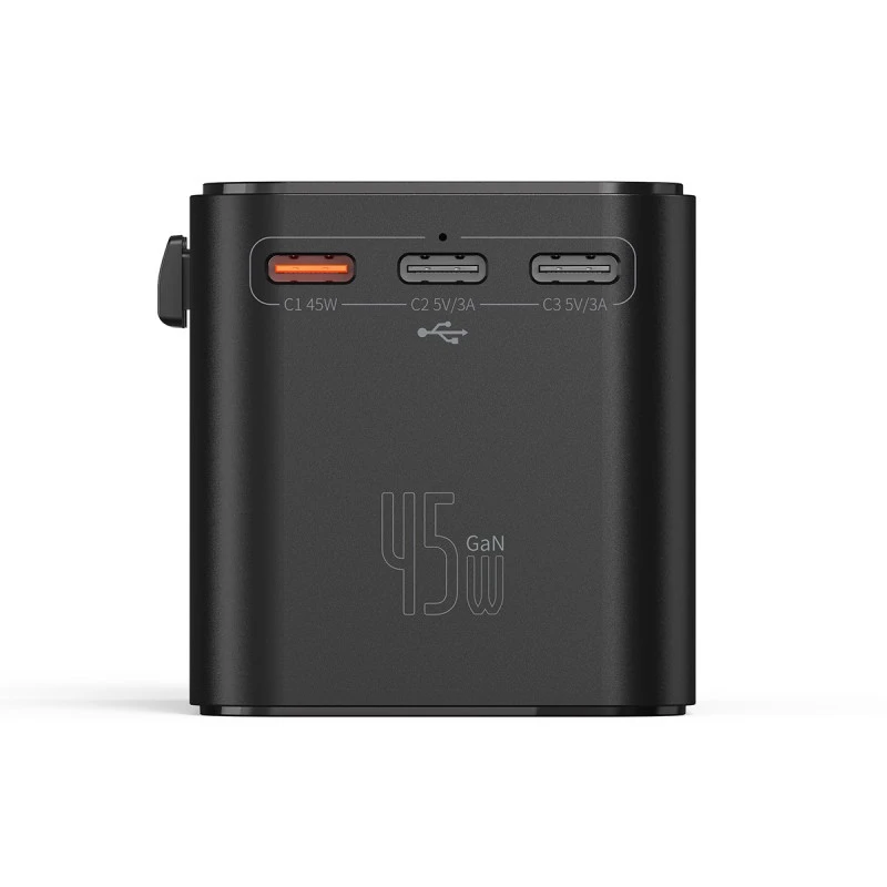 XMART TRAVEL CHARGER JY-313 - 3 X TYPE-C + 1 X USB-A 45W BK