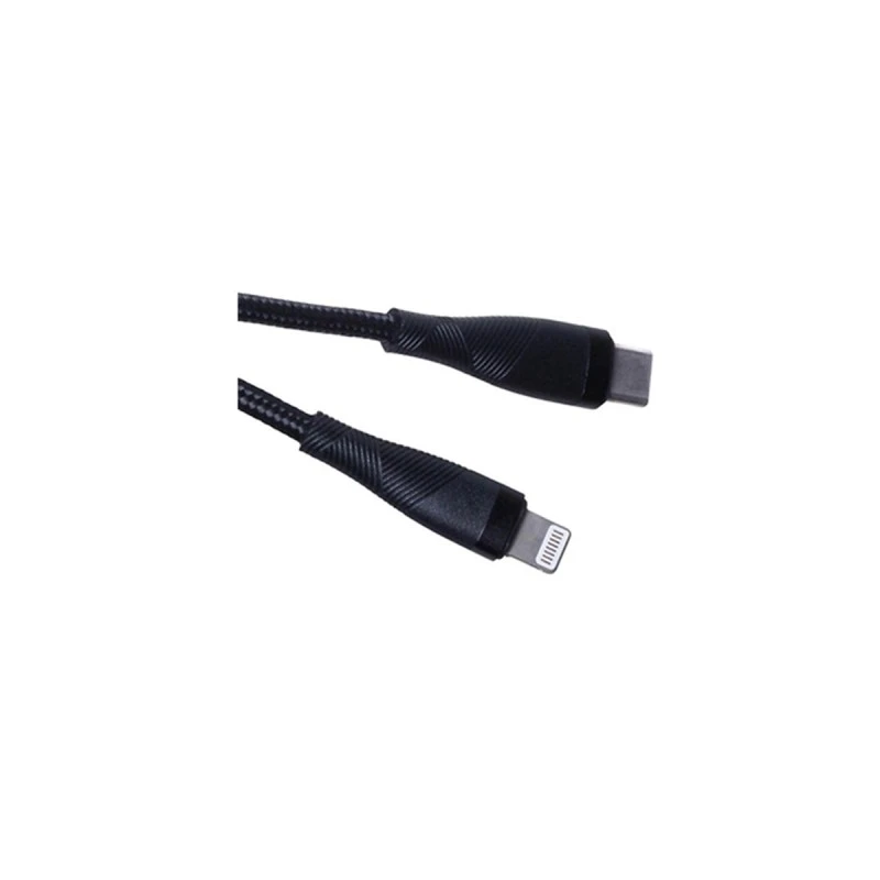 MAXLIFE КАБЕЛ USB-C - LIGHTNING 1M 27W ЧЕРЕН