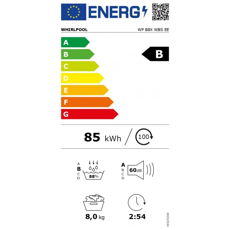WHIRLPOOL WP B8X WBS EE