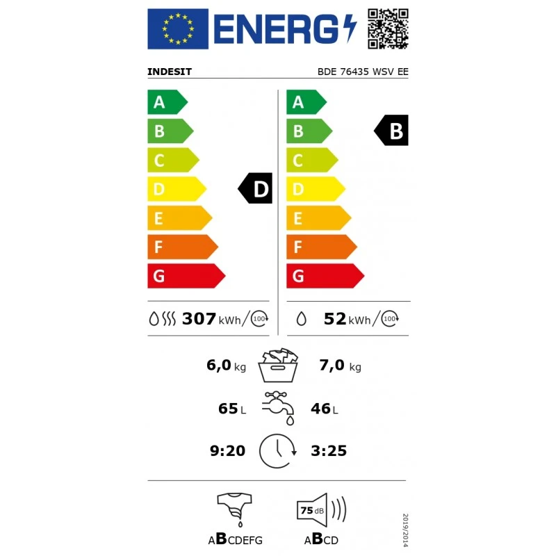 INDESIT BDE 76435 WSV EE