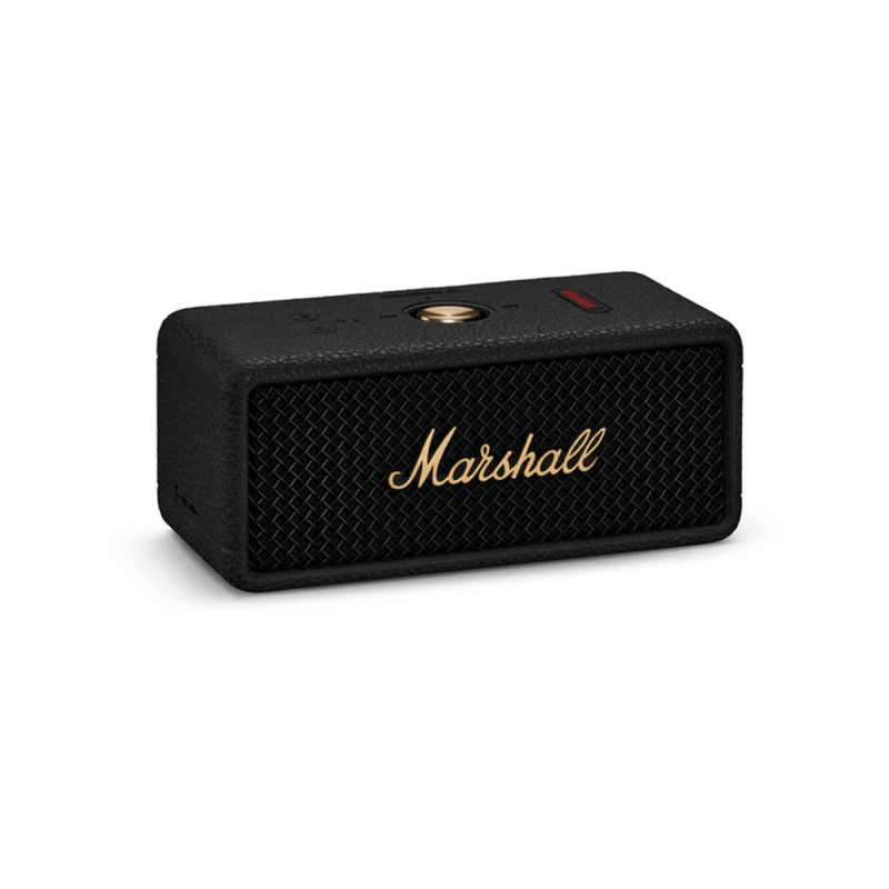 MARSHALL EMBERTON III BLACK/BRASS PORTABLE SPEAKER