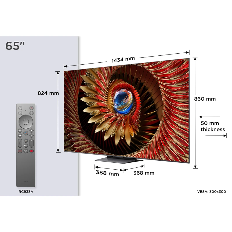 TCL 65C8K  QD-MINI LED QLED SMART GOOGLE TV