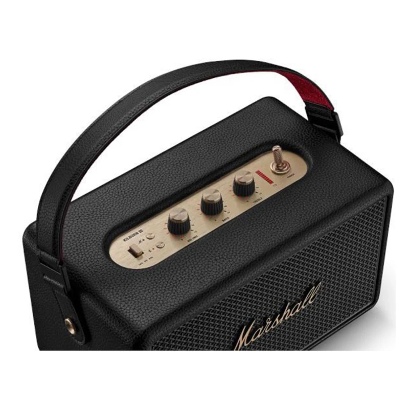 MARSHALL KILBURN III BLACK BRASS PORTABLE SPEAKER
