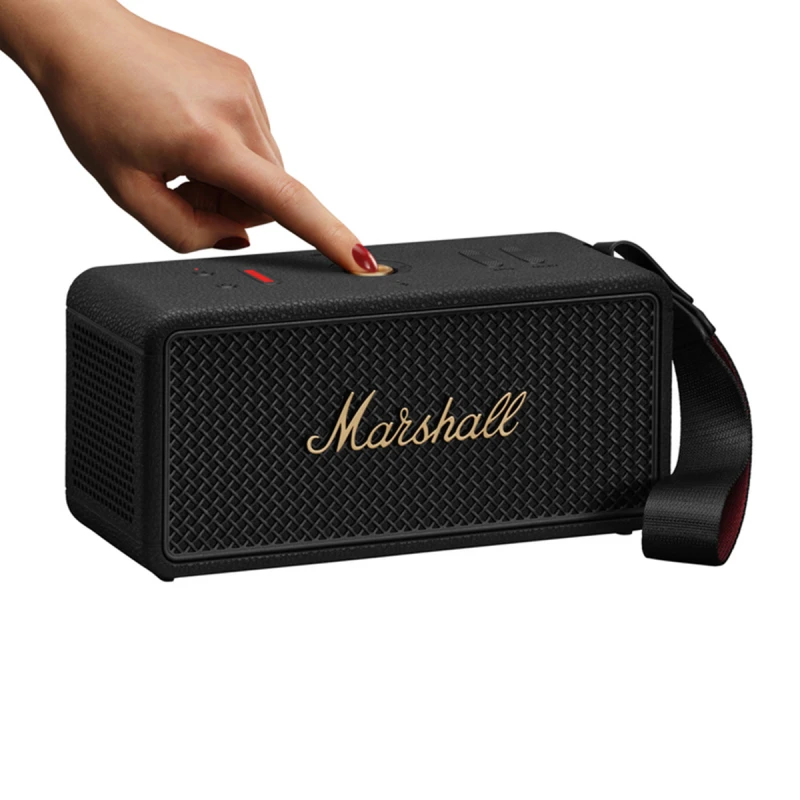 MARSHALL MIDDLETON II BLACK BRASS PORTABLE SPEAKER