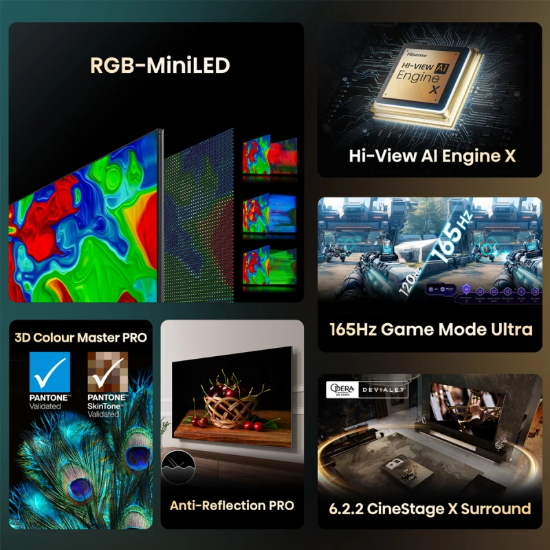 HISENSE 116UXQ RGB MINI-LED ULED AI SMART TV