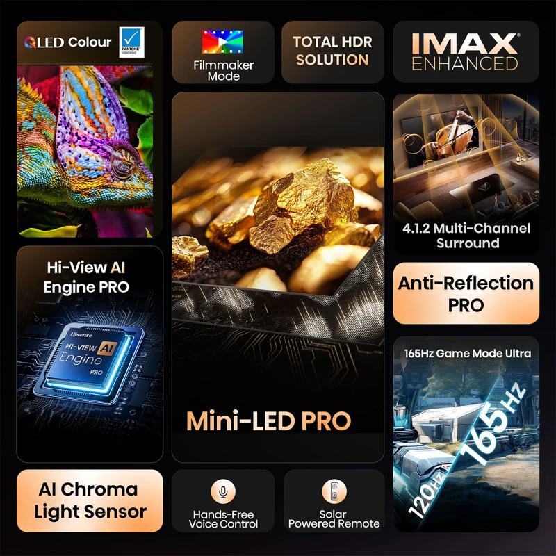 HISENSE 65U8Q MINI-LED QLED AI SMART TV