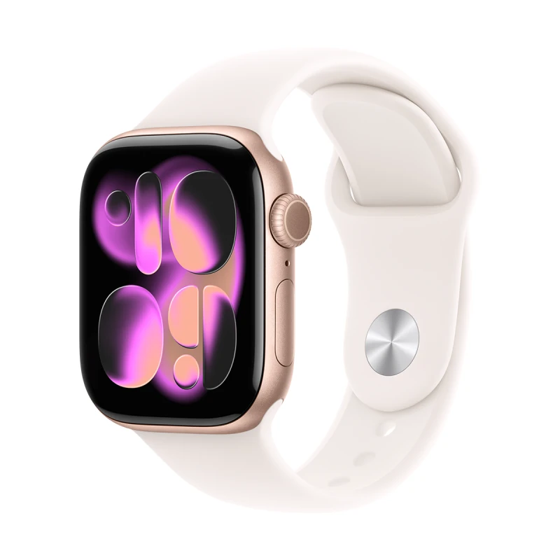 APPLE WATCH 11 42MM ROSE GOLD/LIGHT BLUSH SPORT BAND-M/L