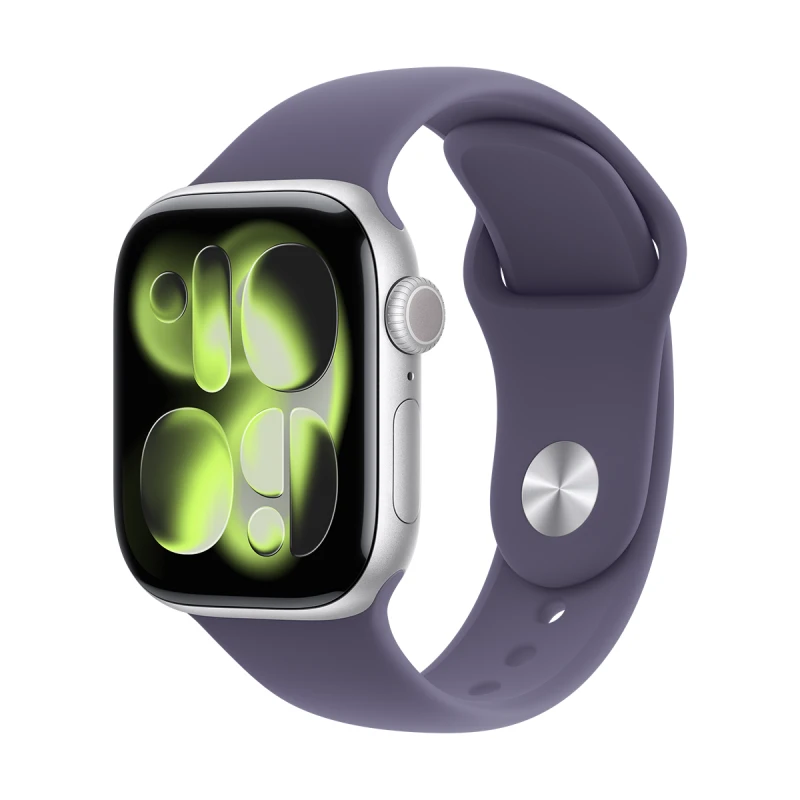 APPLE WATCH 11 42MM SILVER/PURPLE FOG SPORT BAND-S/M
