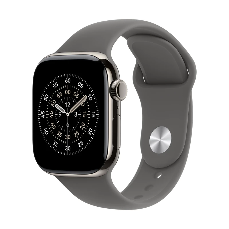 APPLE WATCH 11 42MM CELL NAT TIT/STONE GREY SPORT BAND-S/M