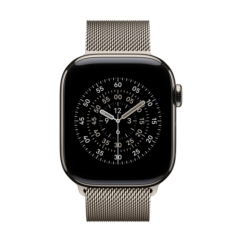 APPLE WATCH 11 46MM CELL NAT TIT/ NATURAL MILANESE LOOP-M/L