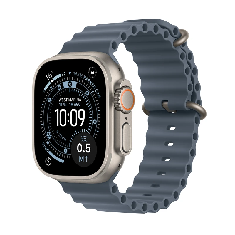 APPLE WATCH ULTRA 3 CELL 49MM NAT TIT ANCHOR BLUE OCEAN BAND