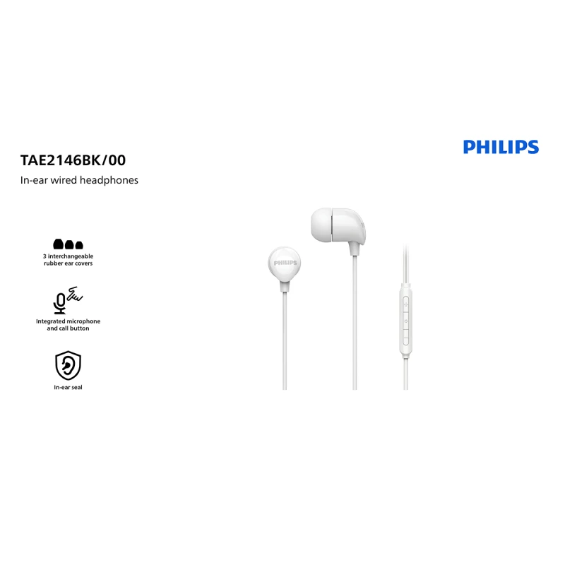 PHILIPS TAE2146WT IN-EAR HEADPHONES