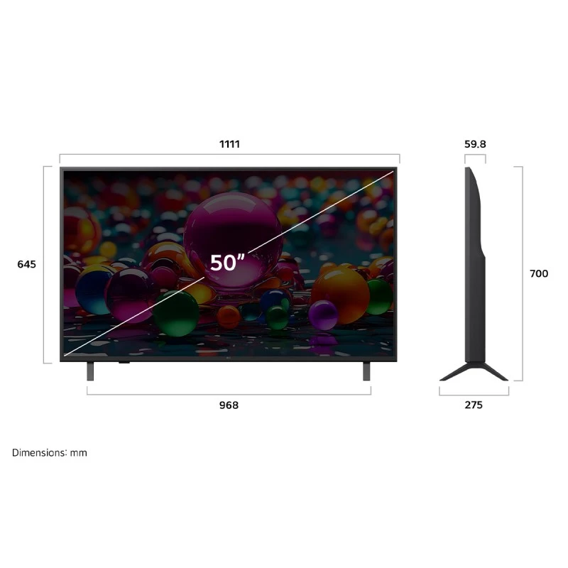 LG 50UA74003LB UHD LED AI SMART TV