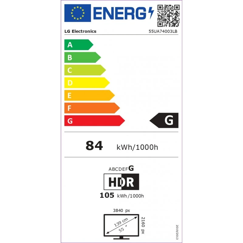 LG 55UA74003LB UHD LED AI SMART TV