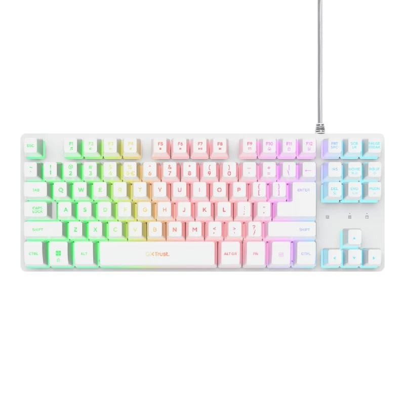 TRUST 25894 GXT833 THADO TKL KEYBOARD WHT US