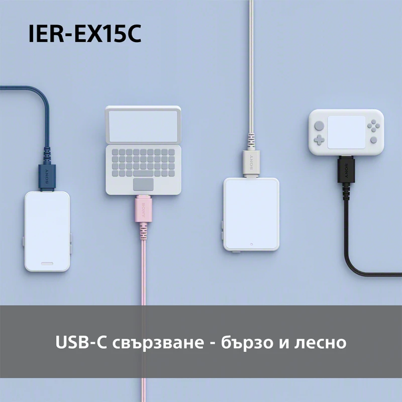 SONY IEREX15CP IN-EAR HEADPHONES MIC PK