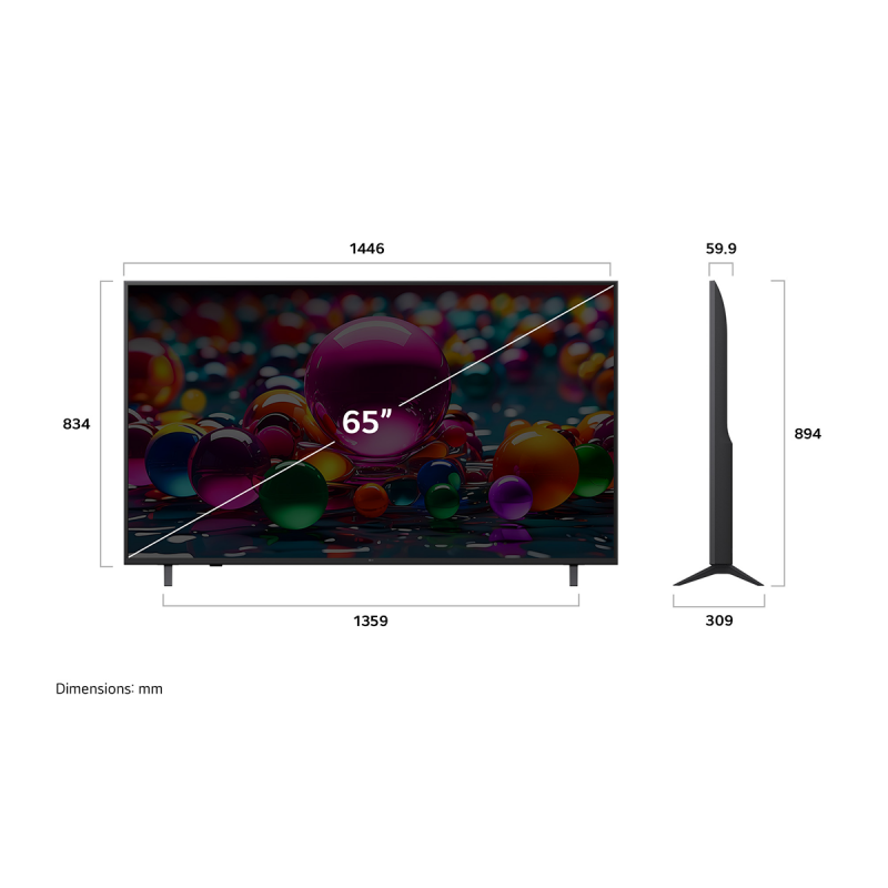 LG 65UA74003LB UHD LED AI SMART TV