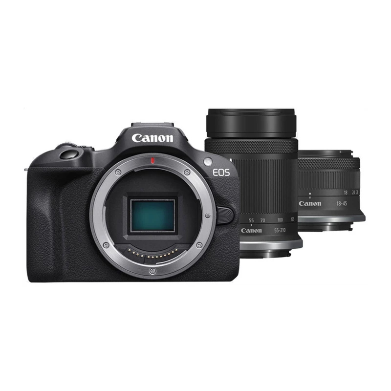 CANON EOS R100+RF-S18-45+RF-S 55-210