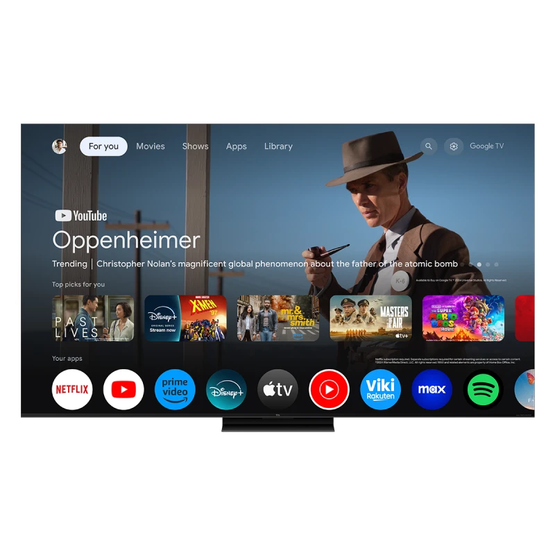 TCL 85C7K QD-MINI LED QLED SMART GOOGLE TV