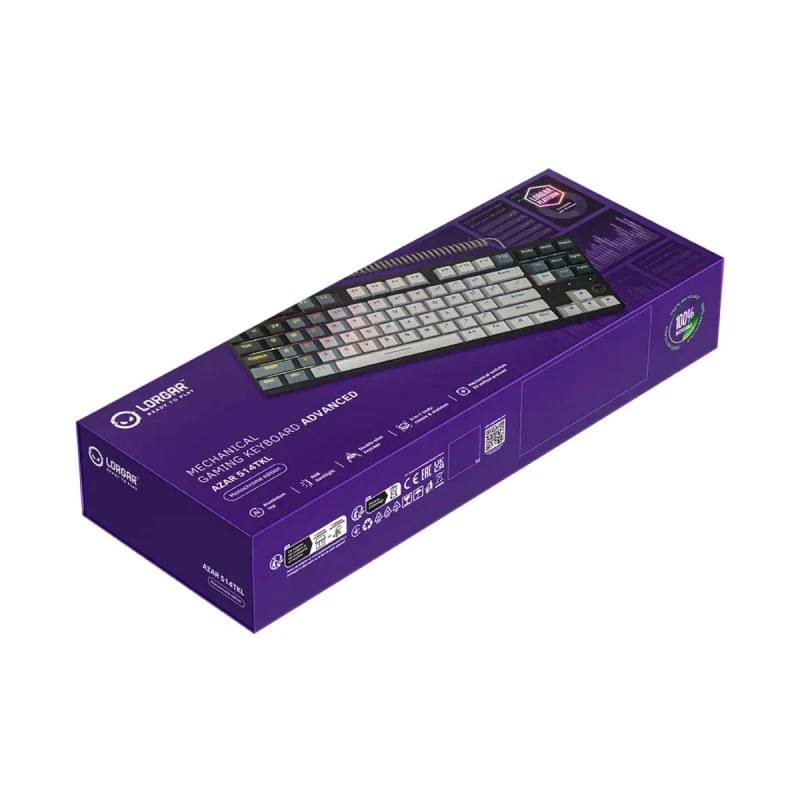 LORGAR AZAR 514TKL GAMING KBD WH LRG-GK514TKL-WH-US