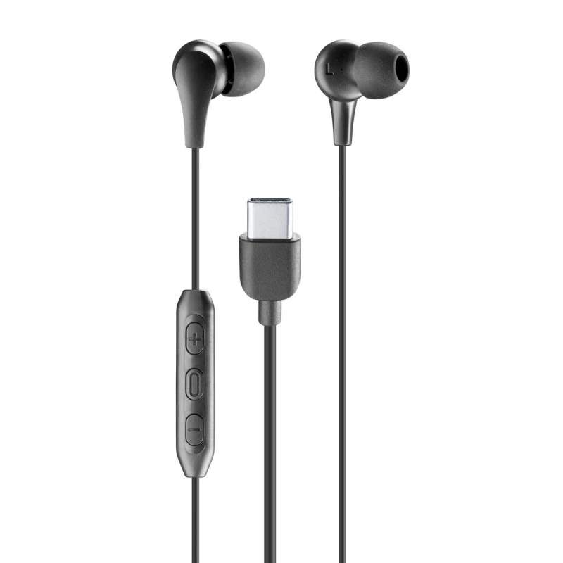 MUSIC SOUND STEREO HEADPHONES MIC BLACK