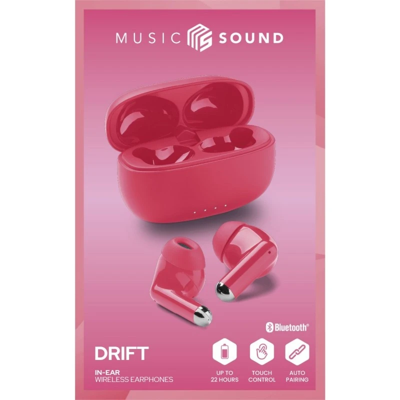 MUSIC SOUND HEADPHONES DRIFT TWS PNK