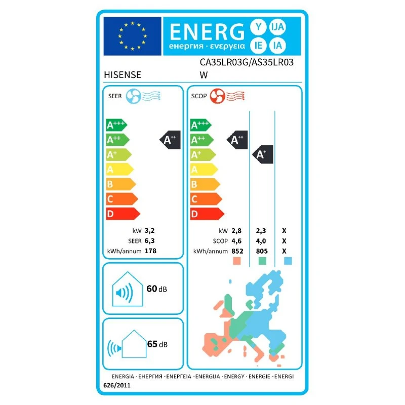 HISENSE CA35LR03G/AS35LR03W
