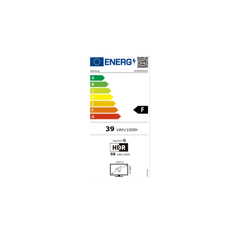 SAMSUNG UE-40F6002F FHD SMART TV