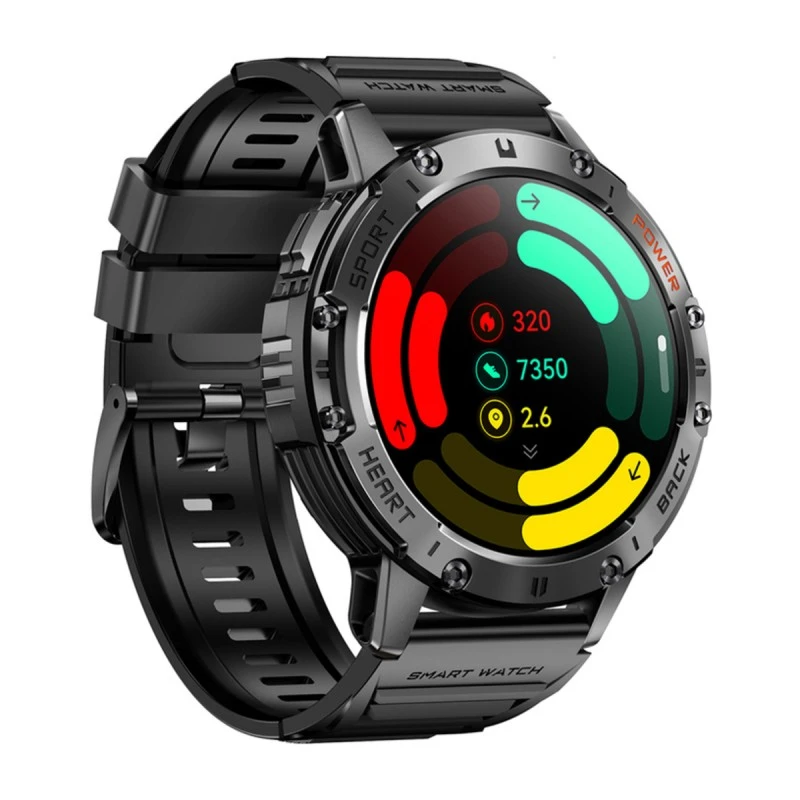 Xmart Smart Watch HK65 AMOLED(Black and Orange)