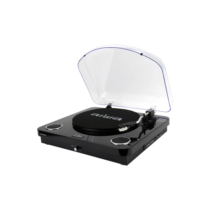 AIWA&nbsp;LPS-25BK TURNABLE GRAMOPHONE BLACK