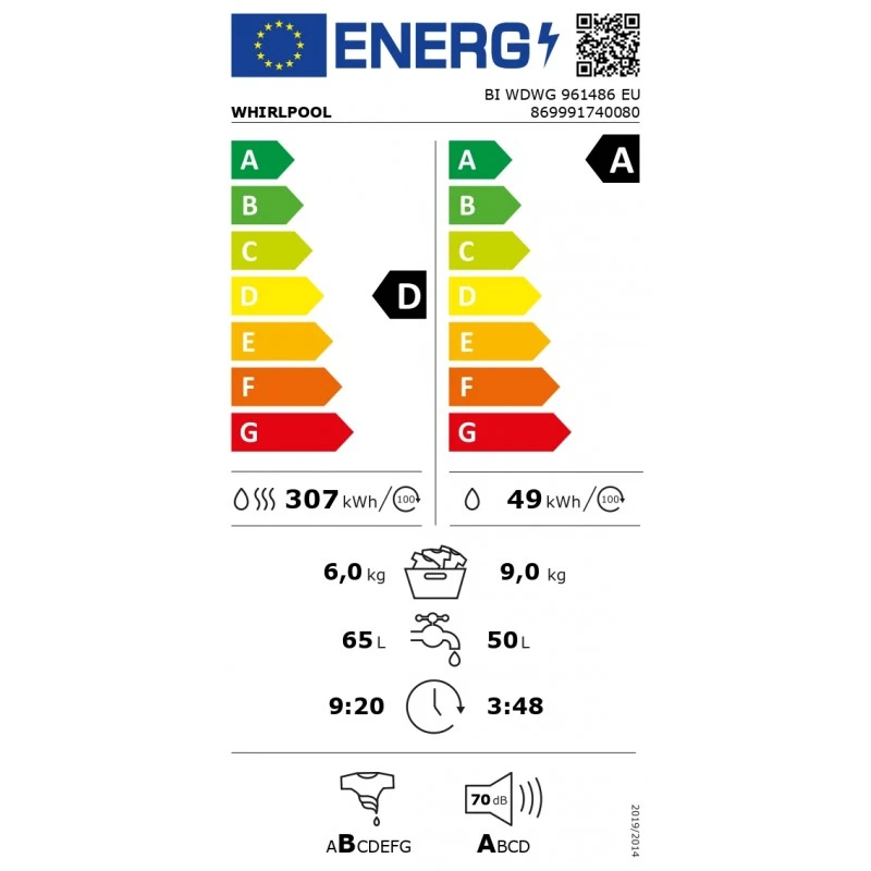 WHIRLPOOL BI WDWG 961486 EU