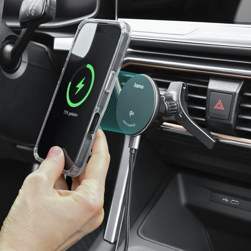 HAMA QI2 CAR WIRELESS CAR CHARGER 15W BLACK 201736