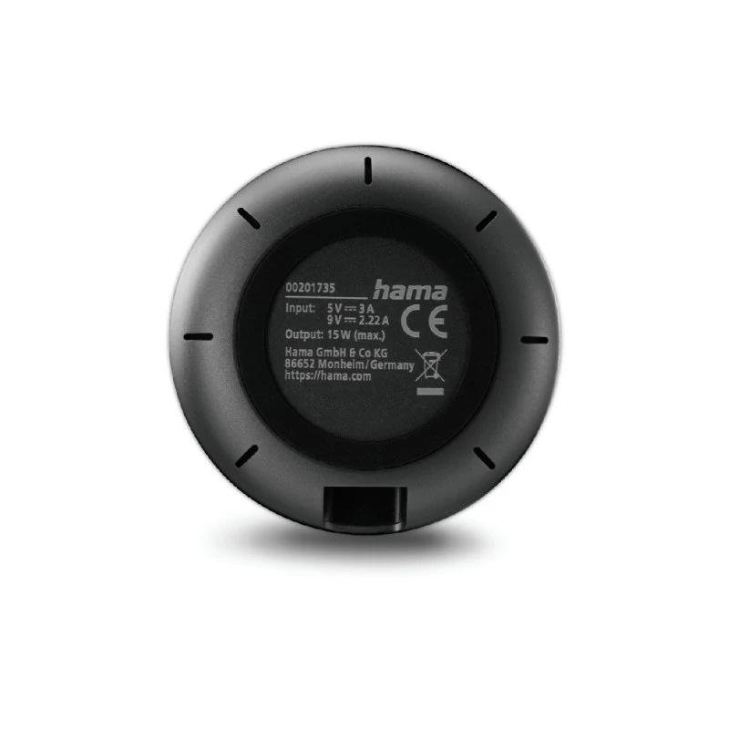 HAMA QI2 DESK WIRELESS CHARGER FOR DESK 15W 201735