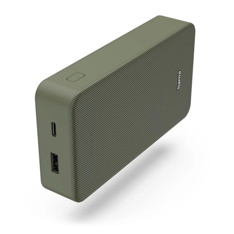 HAMA 201716  COLOUR 20 POWER BANK 20000MAH USB-C USB-A GREEN