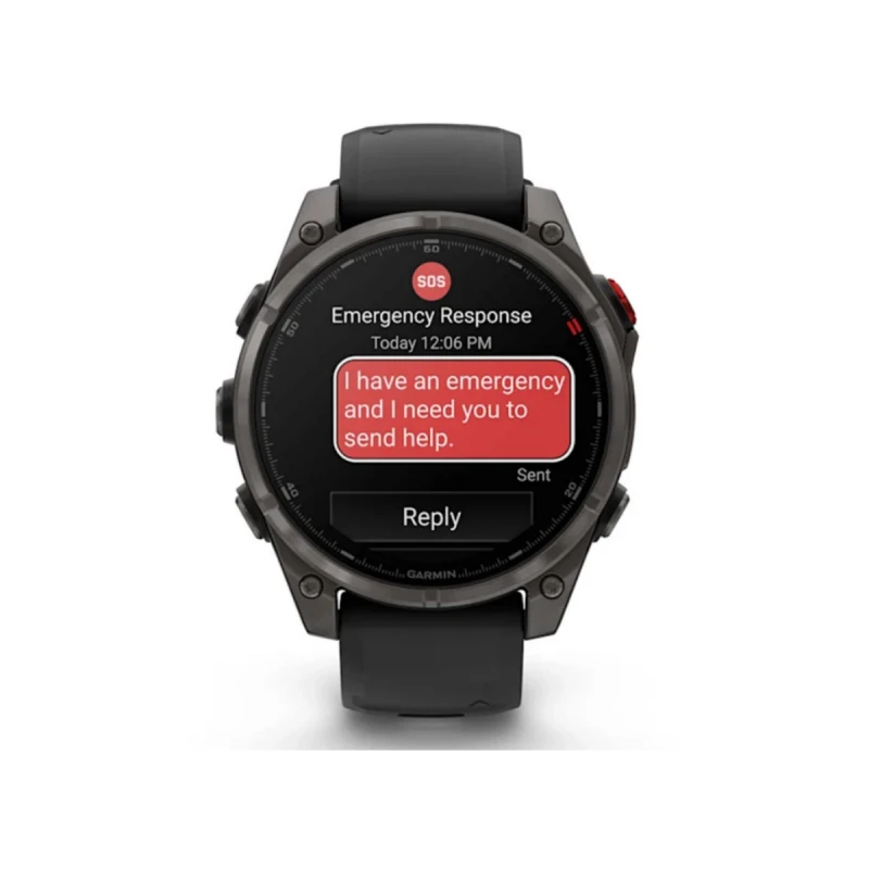 GARMIN FENIX 8 PRO 47MM CARBON GRAY DLC TITANIUM BLACK STRAP