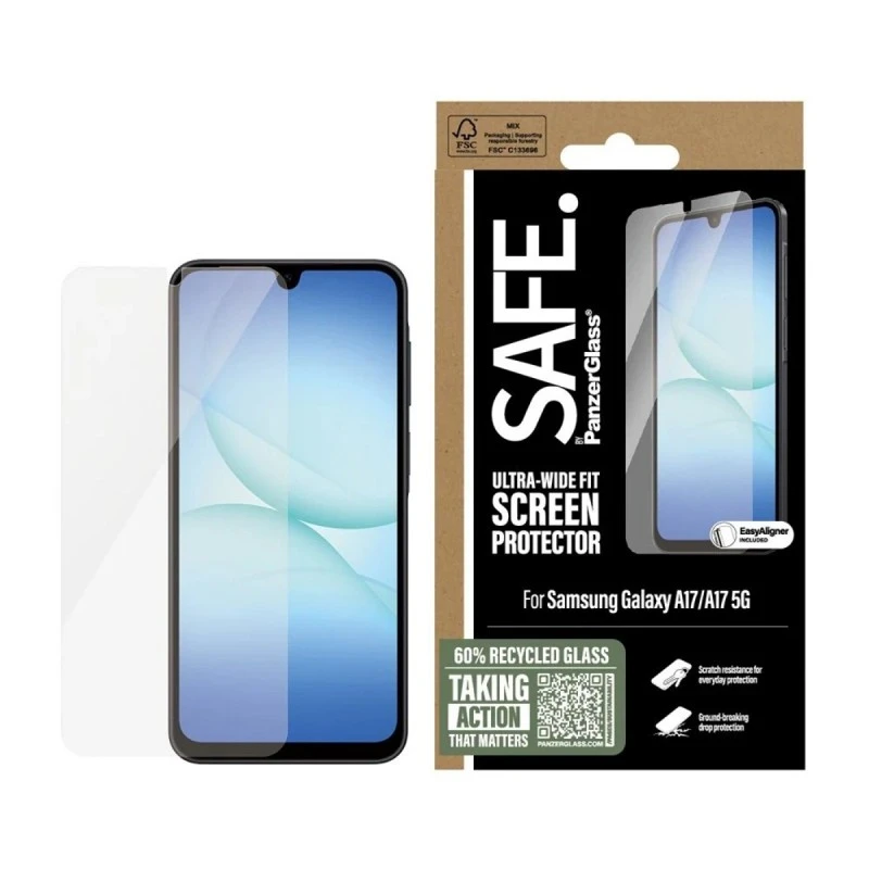 SAFE СТЪКЛЕН ПРОТЕКТОР ЗА SAMSUNG GALAXY A17 A17 5G UWF