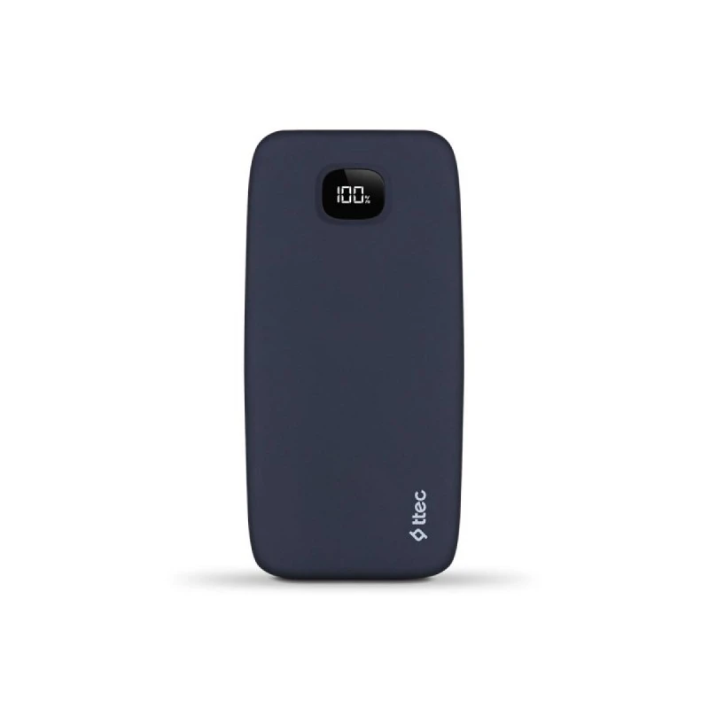 TTEC ВЪНШНА БАТЕРИЯ CHARGEUP PRO LCD 10.000MAH PD 20W Т СИН