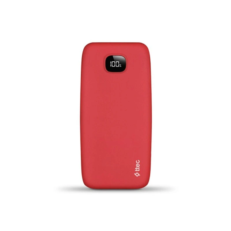 TTEC CHARGEUP PRO LCD 20.000MAH PD 20W  POWERBANKRED
