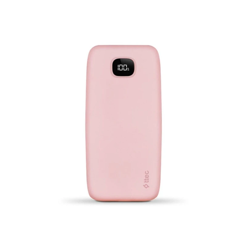 TTEC CHARGEUP PRO LCD 20.000MAH PD 20W  POWERBANK PINK