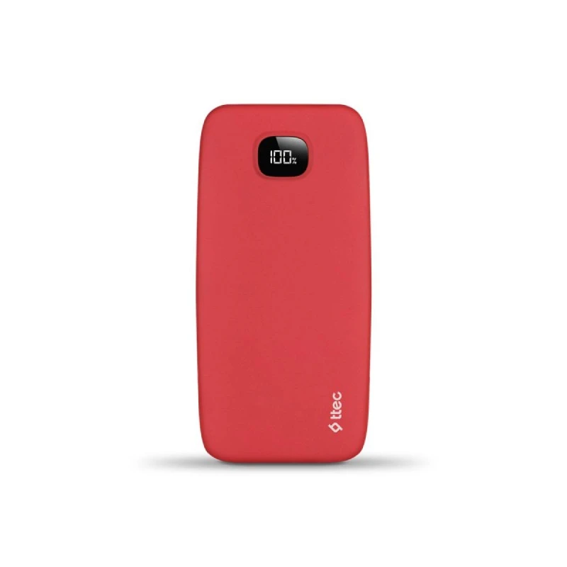 TTEC CHARGEUP PRO LCD 10.000MAH PD 20W  POWERBANKRED