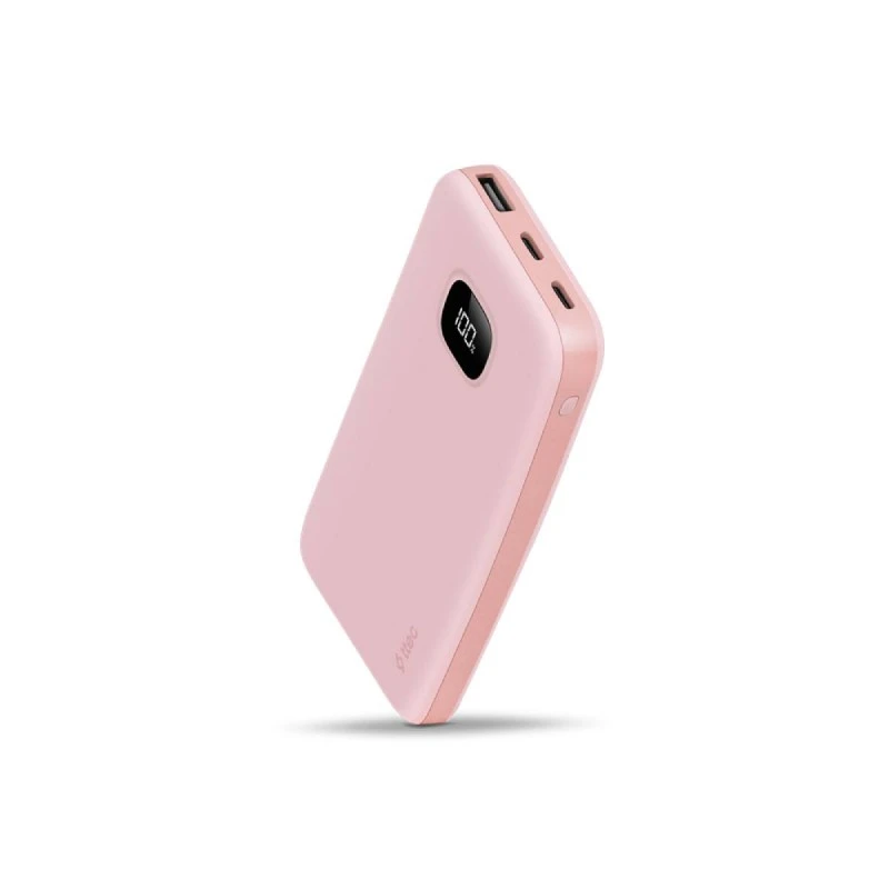 TTEC CHARGEUP PRO LCD 10.000MAH PD 20W POWERBANK PINK