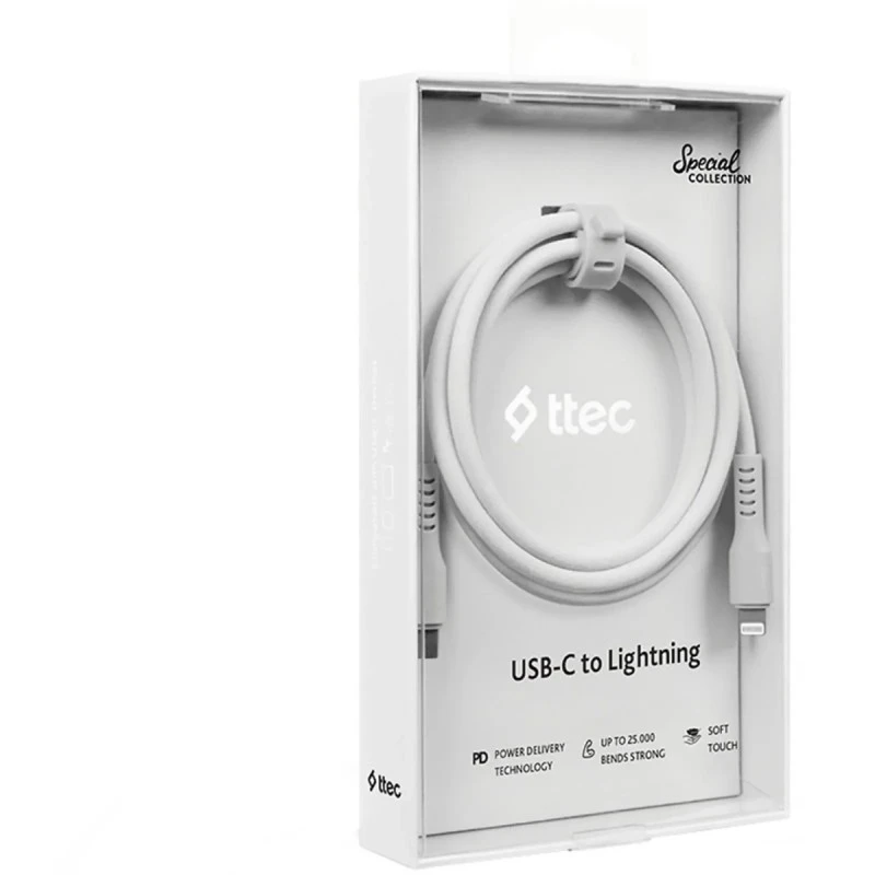TTEC DATA КАБЕЛ USB-C - LIGHTNING CHARGE/DATA CABLE 1.2M  Б