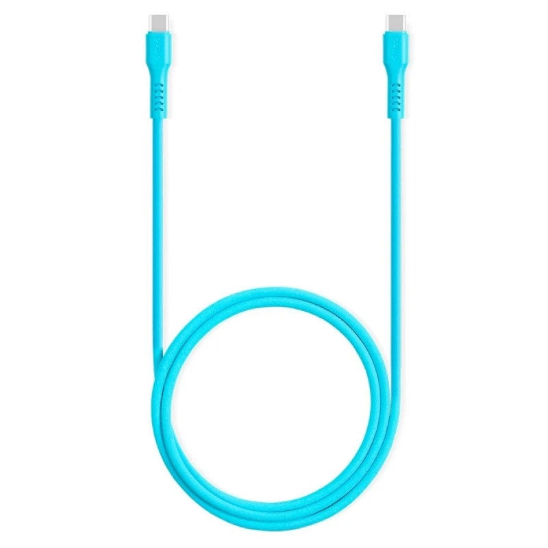 TTEC USB-C TO USB-C 60W PD 1.2M NEON BLUE