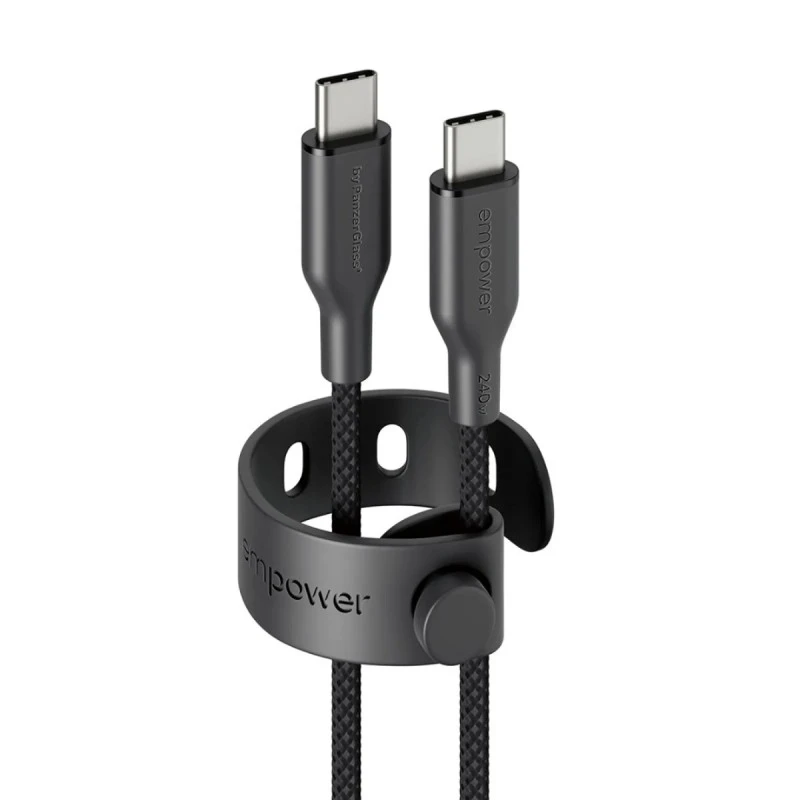 EMPOWER BY PANZERGLASS USB-C TO USB-C 240W 2M BLACK